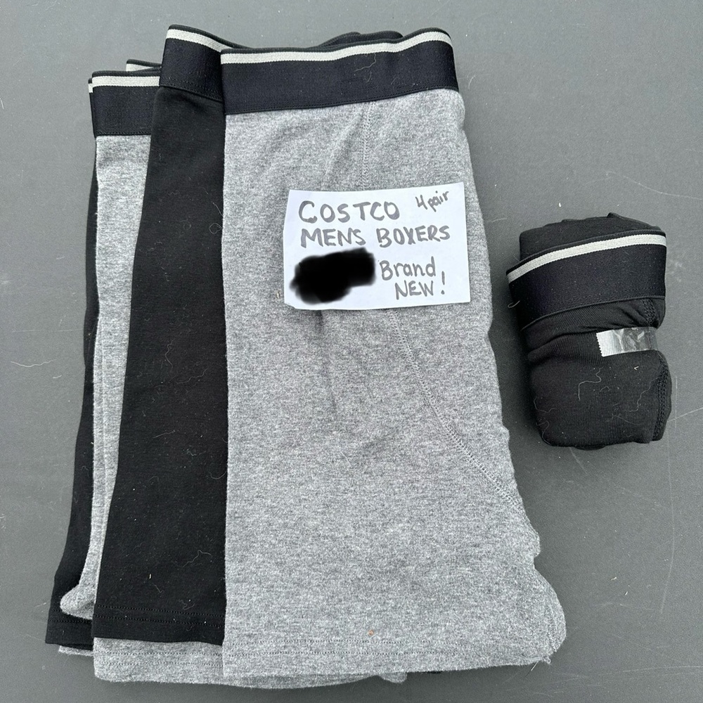 Costco Men’s Boxer Briefs - Brand New (4 Pairs)